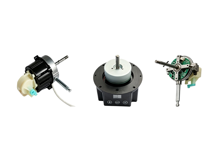 DC motor with casing bracket